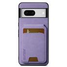 For Google Pixel 7 Suteni H02 Litchi Leather Card Wallet Stand Back Phone Case(Purple) - 1