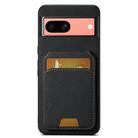 For Google Pixel 7a Suteni H02 Litchi Leather Card Wallet Stand Back Phone Case(Black) - 1