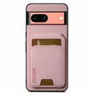 For Google Pixel 7a Suteni H02 Litchi Leather Card Wallet Stand Back Phone Case(Pink) - 1