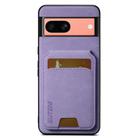 For Google Pixel 7a Suteni H02 Litchi Leather Card Wallet Stand Back Phone Case(Purple) - 1