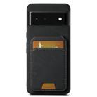 For Google Pixel 6 Suteni H02 Litchi Leather Card Wallet Stand Back Phone Case(Black) - 1