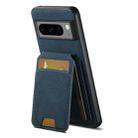 For Google Pixel 6 Suteni H02 Litchi Leather Card Wallet Stand Back Phone Case(Blue) - 3