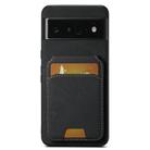 For Google Pixel 6 Pro Suteni H02 Litchi Leather Card Wallet Stand Back Phone Case(Black) - 1