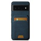 For Google Pixel 6 Pro Suteni H02 Litchi Leather Card Wallet Stand Back Phone Case(Blue) - 1
