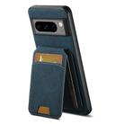 For Google Pixel 6 Pro Suteni H02 Litchi Leather Card Wallet Stand Back Phone Case(Blue) - 3