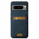 For Google Pixel 9 Suteni H02 Litchi Leather Card Wallet Stand Back Phone Case(Blue) - 1