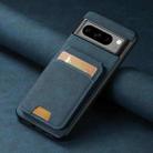 For Google Pixel 9 Suteni H02 Litchi Leather Card Wallet Stand Back Phone Case(Blue) - 2