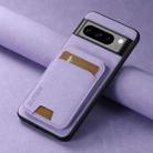 For Google Pixel 9 Pro Suteni H02 Litchi Leather Card Wallet Stand Back Phone Case(Purple) - 2