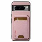 For Google Pixel 9 Pro XL Suteni H02 Litchi Leather Card Wallet Stand Back Phone Case(Pink) - 1
