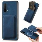 For OnePlus Nord CE 5G Retro Leather Card Bag Magnetic Phone Case(Blue) - 1