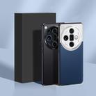 For OPPO Find X7 Plain-leather All-inclusive Shockproof Phone Case(Blue) - 2