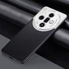For OPPO Find X7 Plain-leather All-inclusive Shockproof Phone Case(Silver) - 1