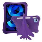 For iPad Air 2022 / 2020 5 10.9 360 Rotation Aircraft Holder EVA Shockproof Tablet Case(Purple) - 1