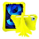For iPad Air 2022 / 2020 5 10.9 360 Rotation Aircraft Holder EVA Shockproof Tablet Case(Yellow) - 1