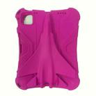 For iPad Air 11 2024 360 Rotation Aircraft Holder EVA Shockproof Tablet Case(RoseRed) - 2