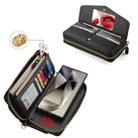 For Samsung Galaxy S24 Ultra 5G Crossbody Multi-functional Zipper Wallet Litchi Leather Phone Case(Black) - 3