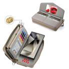 For Samsung Galaxy S24 Ultra 5G Crossbody Multi-functional Zipper Wallet Litchi Leather Phone Case(Grey) - 3