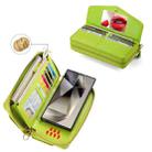 For Samsung Galaxy S24 Ultra 5G Crossbody Multi-functional Zipper Wallet Litchi Leather Phone Case(Green) - 3