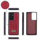 For Samsung Galaxy S21 Ultra 5G Multi-functional Zipper Wallet Leather Phone Case(Red) - 3