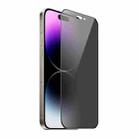 For iPhone 14 Pro Max ENKAY Hat-Prince 360 Degree Anti-peeping Privacy Full Screen Tempered Glass Film - 1