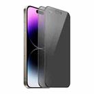 For iPhone 14 Pro 2pcs ENKAY Hat-Prince 360 Degree Anti-peeping Privacy Full Screen Tempered Glass Film - 1