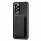 For Samsung Galaxy A71 5G Retro Leather Card Bag Magnetic Phone Case(Black) - 2