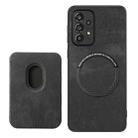 For Samsung Galaxy A31 Retro Leather Card Bag Magnetic Phone Case(Black) - 3