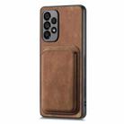 For Samsung Galaxy A71 Retro Leather Card Bag Magnetic Phone Case(Brown) - 2