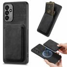 For Samsung Galaxy A05s Retro Leather Card Bag Magnetic Phone Case(Black) - 1