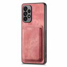 For Samsung Galaxy A34 5G Retro Leather Card Bag Magnetic Phone Case(Pink) - 2