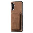 For Samsung Galaxy A36 Retro Leather Card Bag Magnetic Phone Case(Brown) - 2