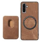 For Samsung Galaxy A36 Retro Leather Card Bag Magnetic Phone Case(Brown) - 3