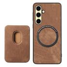 For Samsung Galaxy A56 5G Retro Leather Card Bag Magnetic Phone Case(Brown) - 3