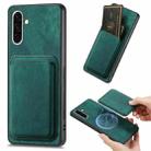For Samsung Galaxy A26 5G Retro Leather Card Bag Magnetic Phone Case(Green) - 1