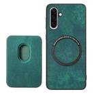 For Samsung Galaxy A26 5G Retro Leather Card Bag Magnetic Phone Case(Green) - 3