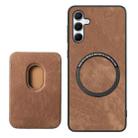 For Samsung Galaxy A55 5G Retro Leather Card Bag Magnetic Phone Case(Brown) - 3
