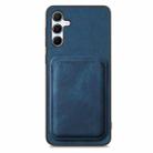 For Samsung Galaxy A55 5G Retro Leather Card Bag Magnetic Phone Case(Blue) - 2
