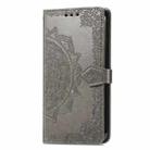 For TCL 40 NXTpaper 4G Mandala Flower Embossed Leather Phone Case(Grey) - 2