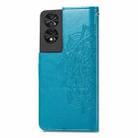 For TCL 40 NXTpaper 4G Mandala Flower Embossed Leather Phone Case(Blue) - 3