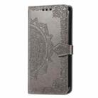 For TCL 40 XE Mandala Flower Embossed Leather Phone Case(Grey) - 2