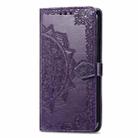 For TCL 40 XE Mandala Flower Embossed Leather Phone Case(Purple) - 2