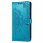 For TCL 40 XE Mandala Flower Embossed Leather Phone Case(Blue) - 2