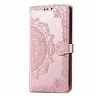 For TCL 40 XL Mandala Flower Embossed Leather Phone Case(Rose Gold) - 2