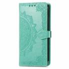 For TCL 40 XL Mandala Flower Embossed Leather Phone Case(Green) - 2