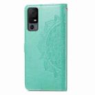 For TCL 40 XL Mandala Flower Embossed Leather Phone Case(Green) - 3