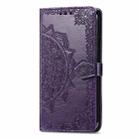 For TCL 40 XL Mandala Flower Embossed Leather Phone Case(Purple) - 2