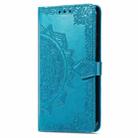 For TCL 40 XL Mandala Flower Embossed Leather Phone Case(Blue) - 2