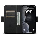 For iPhone 12 / 12 Pro SUTENI J07 Multifunctional Horizontal Flip Magsafe Leather Phone Case(Black) - 3