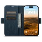 For iPhone 12 / 12 Pro SUTENI J07 Multifunctional Horizontal Flip Magsafe Leather Phone Case(Blue) - 3