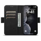 For iPhone 12 Pro Max SUTENI J07 Multifunctional Horizontal Flip Magsafe Leather Phone Case(Black) - 3